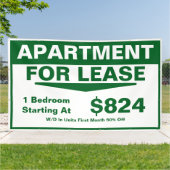 Customize 1 2 3 Bedroom Apartments For Lease Large 横断幕 (外側)