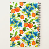 Customize 2026 Oranges & Blue Blossoms Planner プランナー手帳 (裏面)