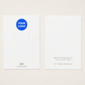 Customize  Add Your Logo Earring Display Card (正面&裏面)