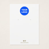Customize  Add Your Logo Earring Display Card (正面)