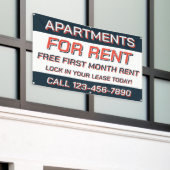 Customize Apartments For Rent or Lease  横断幕 (ビルの外側)