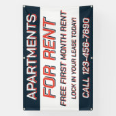 Customize Apartments For Rent or Lease  横断幕 (縦)