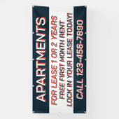 Customize Apartments For Rent or Lease  横断幕 (縦)