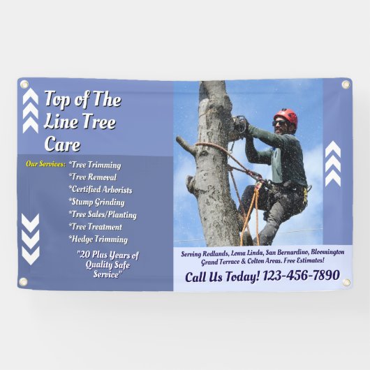 Customize Arborist Tree Service Business Promo 横断幕 (横)