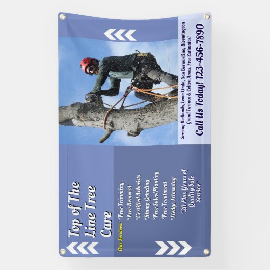 Customize Arborist Tree Service Business Promo 横断幕 (縦)