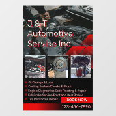 Customize Auto Repair Garage Service List With Log ウィンドウサイン (シート)