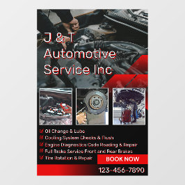 Customize Auto Repair Garage Service List With Log ウィンドウサイン