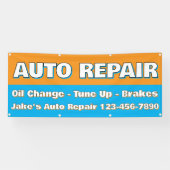 Customize Auto Repair Service Brakes Oil Change 横断幕 (横)