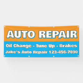 Customize Auto Repair Service Brakes Oil Change 横断幕
