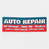 Customize Auto Repair Service Brakes Oil Change 横断幕 (横)