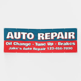 Customize Auto Repair Service Brakes Oil Change 横断幕