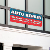 Customize Auto Repair Service Brakes Oil Change 横断幕 (ビルの外側)