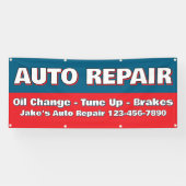 Customize Auto Repair Service Brakes Oil Change 横断幕 (横)