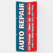 Customize Auto Repair Service Brakes Oil Change 横断幕 (縦)