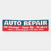 Customize Auto Repair Service Brakes Oil Change 横断幕 (横)