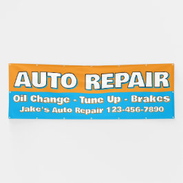 Customize Auto Repair Service Brakes Oil Change 横断幕