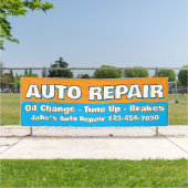 Customize Auto Repair Service Brakes Oil Change 横断幕 (インサイチュ)