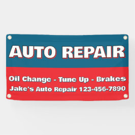 Customize Auto Repair Service Brakes Oil Change 横断幕