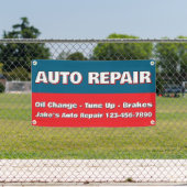 Customize Auto Repair Service Brakes Oil Change 横断幕 (インサイチュ)
