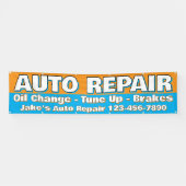 Customize Auto Repair Service Brakes Oil Change 横断幕 (横)