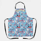 Customize Bakery Shop Kitchen Utensils Pattern  エプロン (正面)