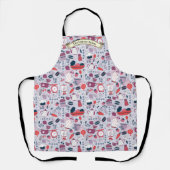 Customize Bakery Shop Kitchen Utensils Pattern  エプロン (正面)