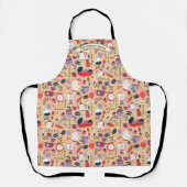 Customize Bakery Shop Kitchen Utensils Pattern  エプロン (正面)