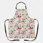 Customize Bakery Shop Kitchen Utensils Pattern  エプロン (正面)