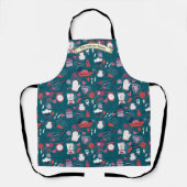 Customize Bakery Shop Kitchen Utensils Pattern  エプロン (正面)