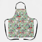 Customize Bakery Shop Kitchen Utensils Pattern  エプロン (正面)