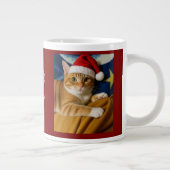 Customize ,Best Christmas ,Cat Photo Specialty Mug ジャンボコーヒーマグカップ (右)