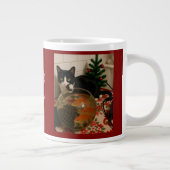 Customize ,Best Christmas ,Cat Photo Specialty Mug ジャンボコーヒーマグカップ (右)