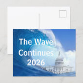 Customize Blue Wave Election 2026 ポストカード (正面/裏面)