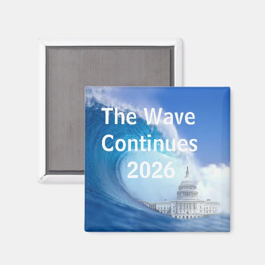 Customize Blue Wave Election 2026 マグネット (正面/裏面)