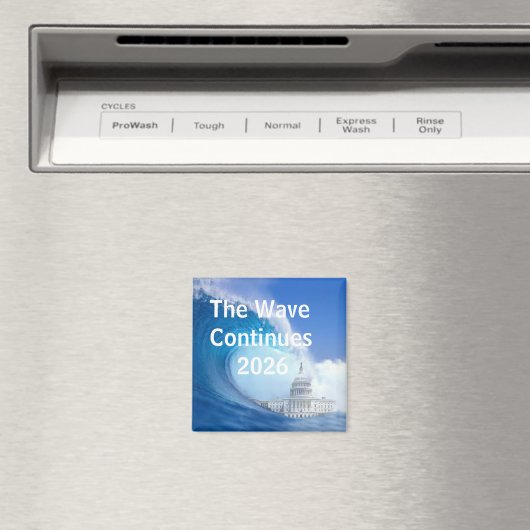 Customize Blue Wave Election 2026 マグネット (インサイチュ (食洗機))