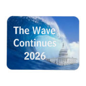 Customize Blue Wave Election 2026 マグネット (横)