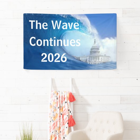 Customize Blue Wave Election 2026 横断幕 (インサイチュ)