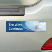Customize Blue Wave Election 2026 Bumper Sticker バンパーステッカー (車上)