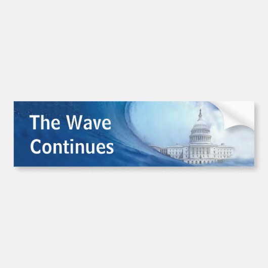 Customize Blue Wave Election 2026 Bumper Sticker バンパーステッカー (正面)