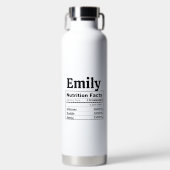 Customize Bridesmaid Personalize Bride Maid Honor ウォーターボトル (正面)