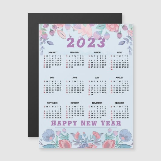 Customize Budget Calendar 2023 Merry Christmas (正面/裏面)