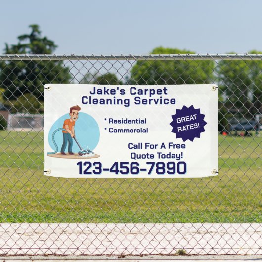 Customize Carpet Cleaning Business Promotional  横断幕 (インサイチュ)