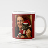 Customize ,Christmas Cat Owner Photo Specialty Mug ジャンボコーヒーマグカップ (右)