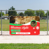 Customize Christmas Lights Decorations Installed 横断幕 (インサイチュ)