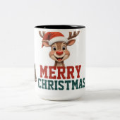 Customize Christmas mug gift ツートーンマグカップ (中央)