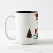 Customize Christmas mug gift ツートーンマグカップ (左)