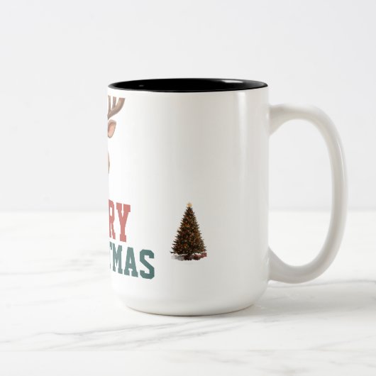 Customize Christmas mug gift ツートーンマグカップ (右)