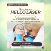 Customize Clean Laser Hair Removal Clinic Promo ウィンドウサイン (シート3)