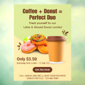 Customize Coffee And Donuts The Perfect Duo ウィンドウサイン (シート3)