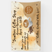 Customize Coffee Shop Grand Opening Special Day  横断幕 (縦)